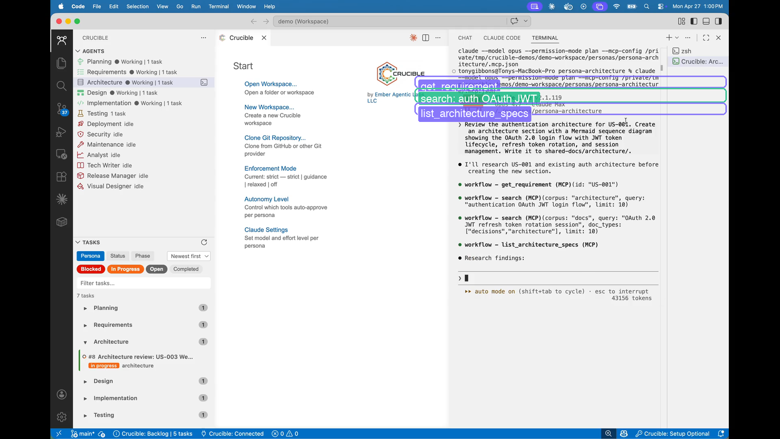 Architecture persona searching the knowledge graph